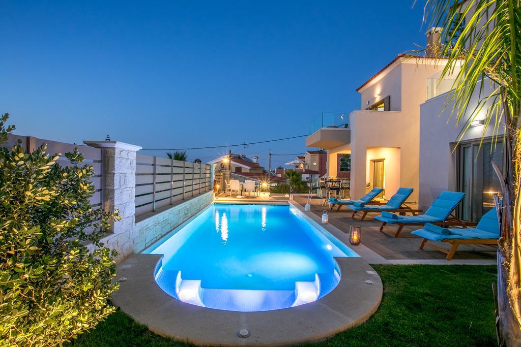 Superior Villa Marina Mare Sauna Hammam Nea Kydonia  Экстерьер фото