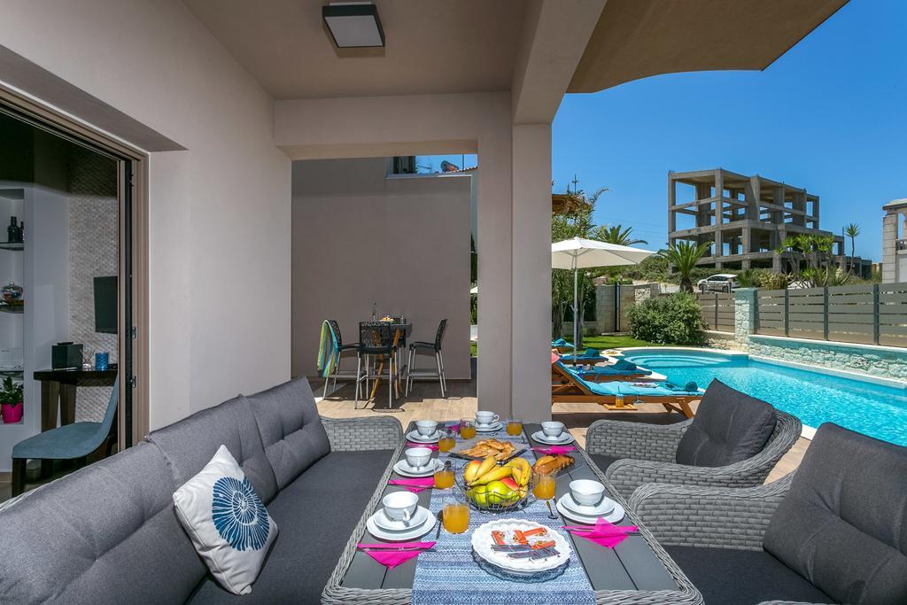 Superior Villa Marina Mare Sauna Hammam Nea Kydonia  Экстерьер фото